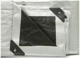 JobSmart HDSB2020 Outdoors Heavy Duty Tarp Black and Silver 20 ft. x 20 ft.