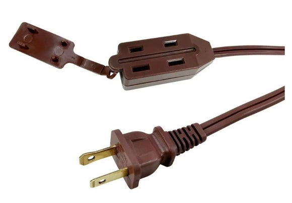 HDX HW16212HDBR 12 ft. 16/2 Cube Tap Extension Cord, Brown