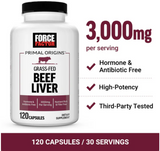 Primal Origins Beef Liver - 3,000 MG per Serving (120 Capsules)