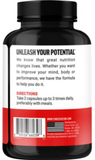 L-Taurine - Supports Nervous System - 500 MG (180 Capsules)