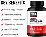 Men's 50+ Multivitamin - Daily Nutritional Support for Men (60 Tablets)