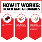 Black Maca Gummies “ Boosts Sexual Desire “ Passion Berry (60 Gummies)