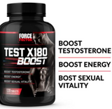 Test X180 Boost - Testosterone Enhancer for Energy & Vitality (120 Tablets)