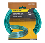 Hillman 122100 100 ft. Dand-O-Line Fiber Core Clothesline Wire, 100lb Wt. Cap.
