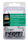 Hillman 40932 Galvanized Phillips Drive Deck Screw 50 pcs. - 8 in. x 2-1/2 in.