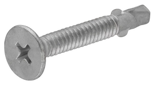 Hillman 41893 #12x2" Flat Phillips 1,000-Hour Silver Self-Drilling Screw,25-Pack