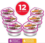 Hill's Science Diet Small Breed Adult Chicken & Beef  Wet Dog Food, Count of 12