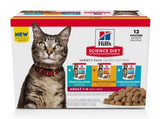 Hill's Science Diet 605001 Tender Dinner 12 Pouch Variety Pack 2.8 oz. Cat Food