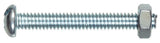 Hillman 1/4 in. x 1 in. Zinc Round Combination Head Machine Screw & Nuts