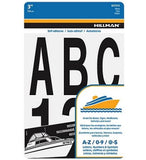 Hillman 847015 Outdoor Decor 3" Vinyl Die Cut Black Letters & Numbers Packaged