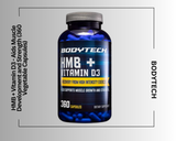 HMB + Vitamin D3 - Aids Muscle Development and Strength (360 Vegetable Capsules)