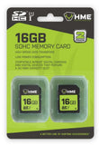 HME Products HME-16GB2PK SD Memory Cards SDHC 16GB for Trail Camera, 2-Pack