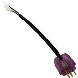 Hydro-Quip 30-1200-L6 6" 10-Amp 115V/230V Blower Adapter Cord - Violet
