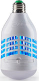 PIC IKC LED Light Bulb White Plastic 3 Light Modes UV Light Attract Bugs