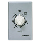 Intermatic FF15MC 15-Minute Spring Loaded Wall Timer Brushed Metal