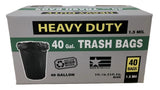 Revolution JAD40B Heavy Duty Large-Size Trash Bags, 40 gal., 40 ct.