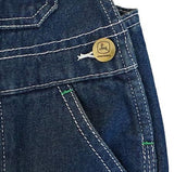 John Deere JFBV061N3C65 Toddler Boys' Cotton Denim Overalls Zip Front, 4T