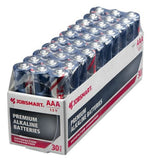 JobSmart AAA Premium Alkaline Batteries 1.5V Performance, Pack of 36