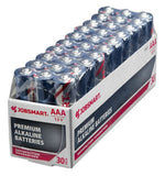 JobSmart AAA Premium Alkaline Batteries 1.5V Performance, Pack of 36