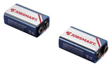 JobSmart 7181 2B 9V Alkaline Batteries Long-Lasting Power, Pack of 2