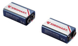 JobSmart 7181 2B 9V Alkaline Batteries Long-Lasting Power, Pack of 2