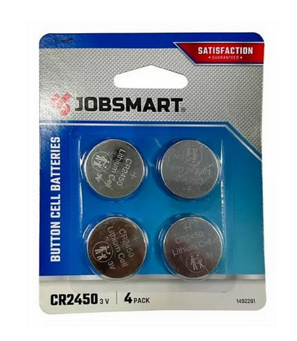 JobSmart Leak-Proof Design 0% Mercury 4 pk. 3V Coin Lithium Button Cell Battery