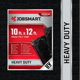 JobSmart KSTTBK1012 Heavy Duty Truck Polyethylene Tarp 10 ft. x 12 ft., Black
