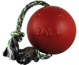 Horsemen's Pride 8 inches Romp-n-Roll Jolly Ball Large Dog Toy - Red