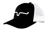 Kimes Ranch S22-23202023 Unisex Adult Weekly Trucker Hat, Black/White, One Size