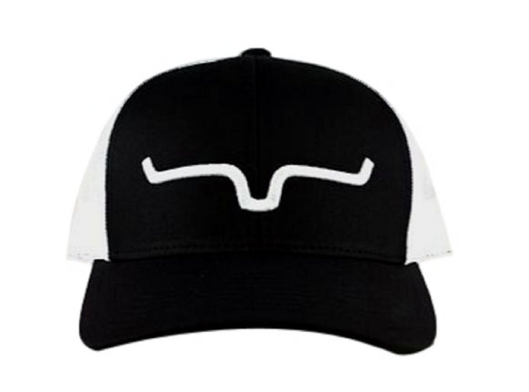 Kimes Ranch S22-23202023 Unisex Adult Weekly Trucker Hat, Black/White, One Size