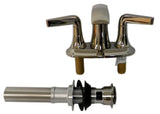 Kohler K-22021-4-SN Tempered Centerset Bathroom Faucet Vibrant Polished Nickel