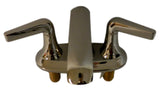 Kohler K-22021-4-SN Tempered Centerset Bathroom Faucet Vibrant Polished Nickel