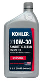 Kohler 25 357 65-S SAE 10W-30 Universal Synthetic-Blend Premium Engine Oil 1qt.