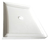 Kohler K-8647-0 Rely 36" x  42" Square Shower Base And Center Drain, White