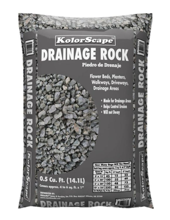 Kolor Scape 40205494 Drainage Rock 0.5 cu. ft. Decorative Stone for Landscaping