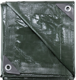 JobSmart KSG2PK0810 8 ft. x 10 ft. Green Tarp, 2-Pack, Medium Duty