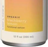 Organic Non-Alcoholic Social Tonic- Functional Seltzer- Blackberry Lemon (4Cans)