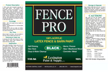 Lexington 121 Fence Pro Black Acrylic Latex Fence and Barn Paint, 5 gal.