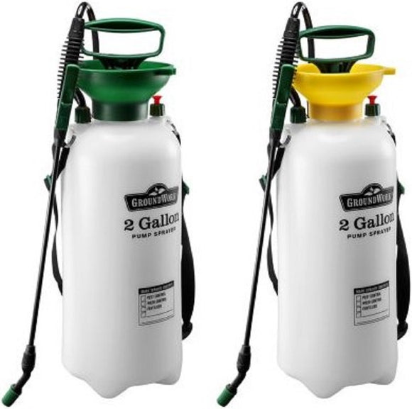 GroundWork LFSX-8A2 Sprayer Indoor and Outdoor 2 gal. 2 Pack