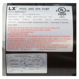 Lingxiao 56WUA500-II Pump LX 56WUA 5.0hp, 230v, 2-Spd, 56Fr, 2.5" x 2.5", SD