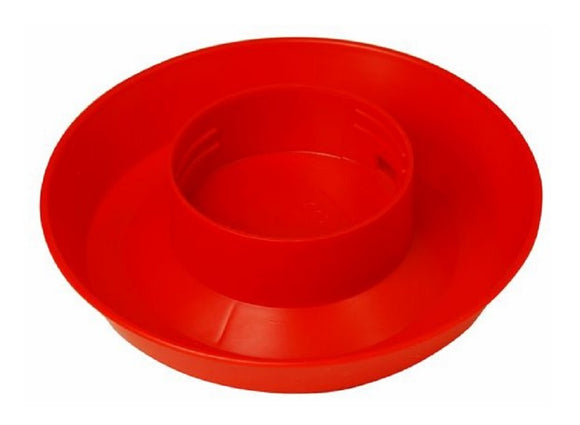 Little Giant 740 Plastic Screw-On Poultry Red Color Waterer Base for 1 qt. Jar
