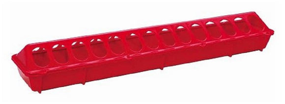 Little Giant 820 Red-Colored Plastic Flip-Top Poultry Feeder, 2.5 lbs. Capacity