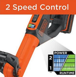 Black & Decker LST522  20V MAX Lithium Ion 12 Inch 2-Speed String Trimmer/Edger