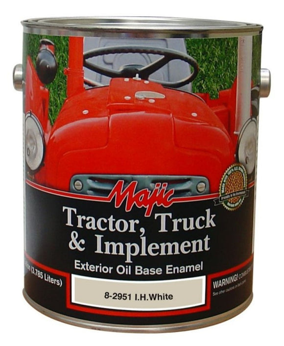 Majic 8-2951-1 Tractor Truck & Implement Enamel Paint IH White 1 gal.