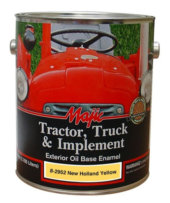 Majic 8-2952-1 Tractor Truck & Implement Enamel Paint New Holland Yellow 1 gal.