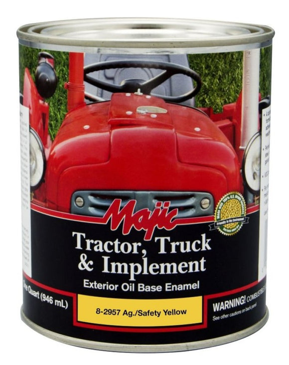 Majic 8-2957-2 Tractor Truck & Implement Enamel Paint AG Yellow 1 qt.