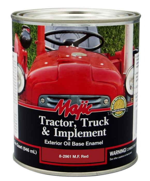 Majic 8-2961-2 Tractor Truck & Implement Enamel Paint Massey Ferguson Red 1 qt.