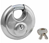 Master Lock 40DPF Stainless Steel Outdoor Lock, Shackle Discus Padlock