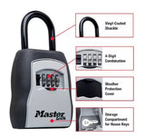 Master Lock 5400DHC Portable Key Storage Security Lock for Door Knob - 3-1/4 in.