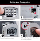 Master Lock 5400DHC Portable Key Storage Security Lock for Door Knob - 3-1/4 in.